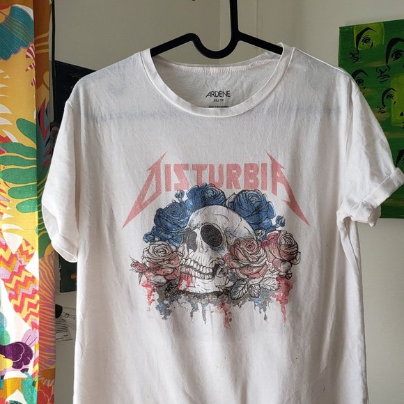 SKULL AND ROSES T-SHIRT - Picture 2 of 2